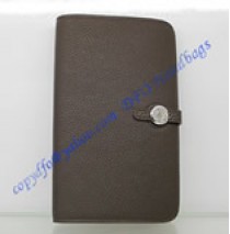 Hermes Dogon Combined Wallet HW508 coffee